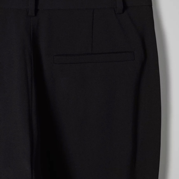 ARITZIA Babaton Cohen Cropped Pleated Pants Black Size 0 - Picture 6 of 9